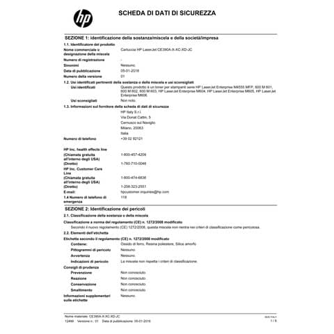Toner alta capacità 90X HP nero  Conf. 2 - CE390XD